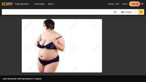 123RF - Sexy Plus Size Lingerie Image