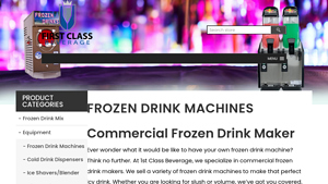 1st Class Beverage - Elmeco BigBiz 1 Granita Machine