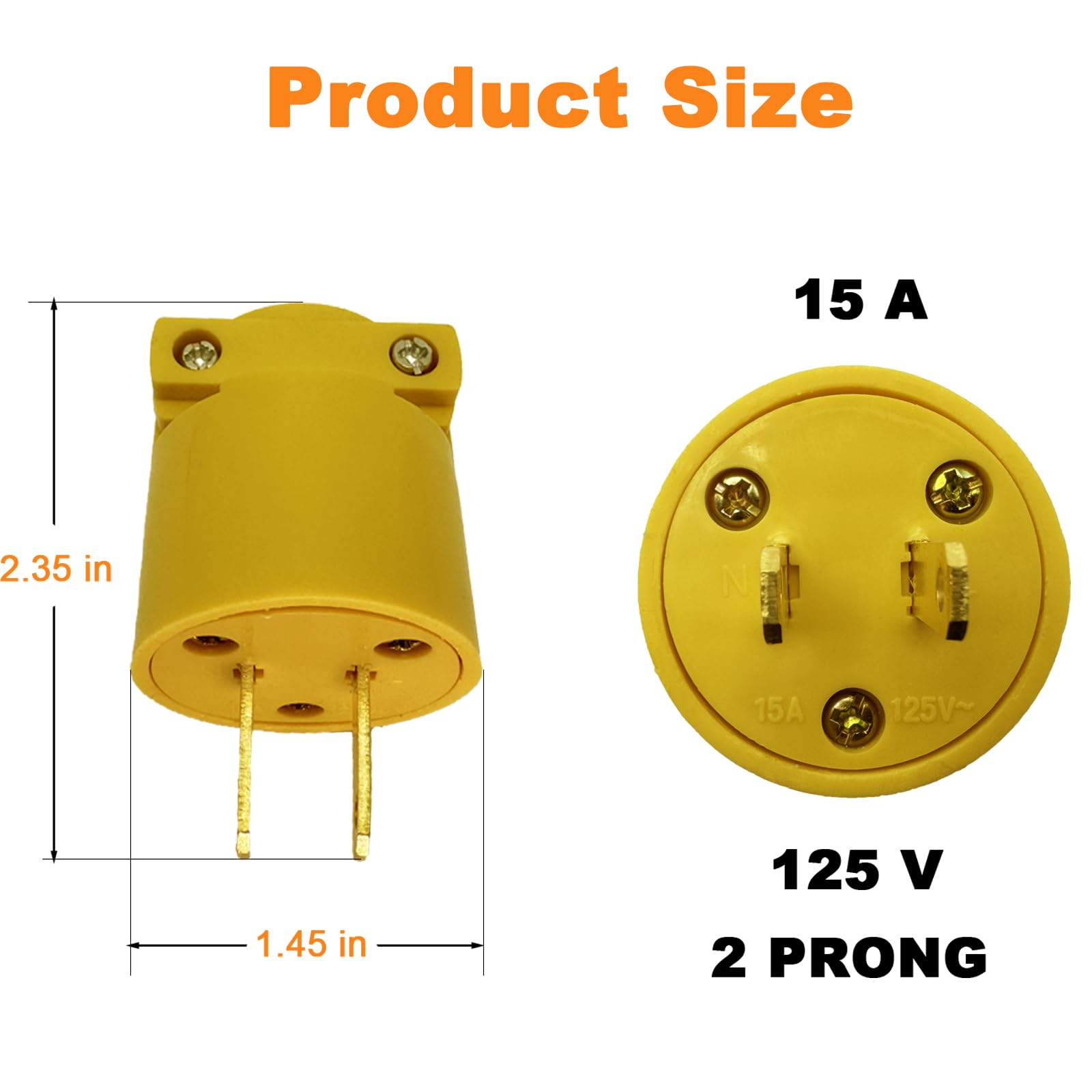 An application scenario or product detail of 2 prong plug - Image 1