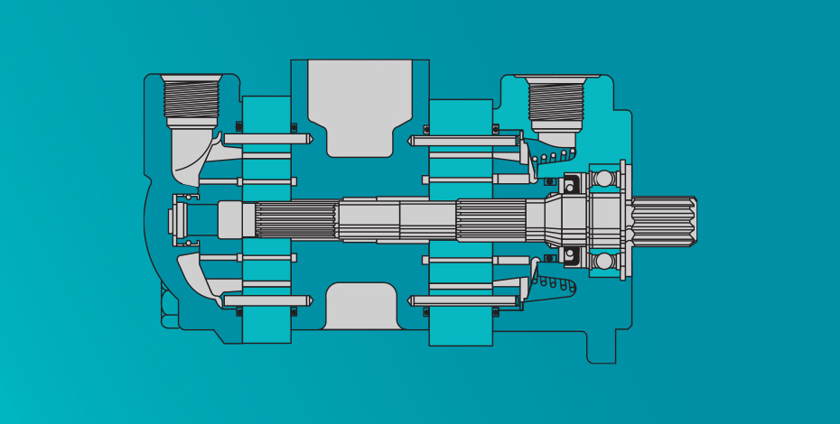An application scenario or product detail of 2 pump hydraulic setup diagram - Image 7