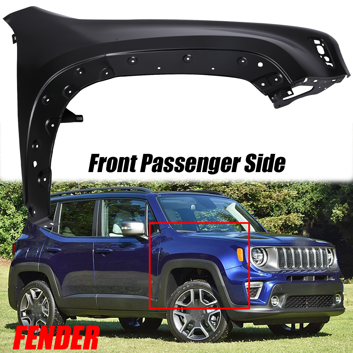 An application scenario or product detail of 2017 jeep renegade altitude r side fenders replacement - Image 7