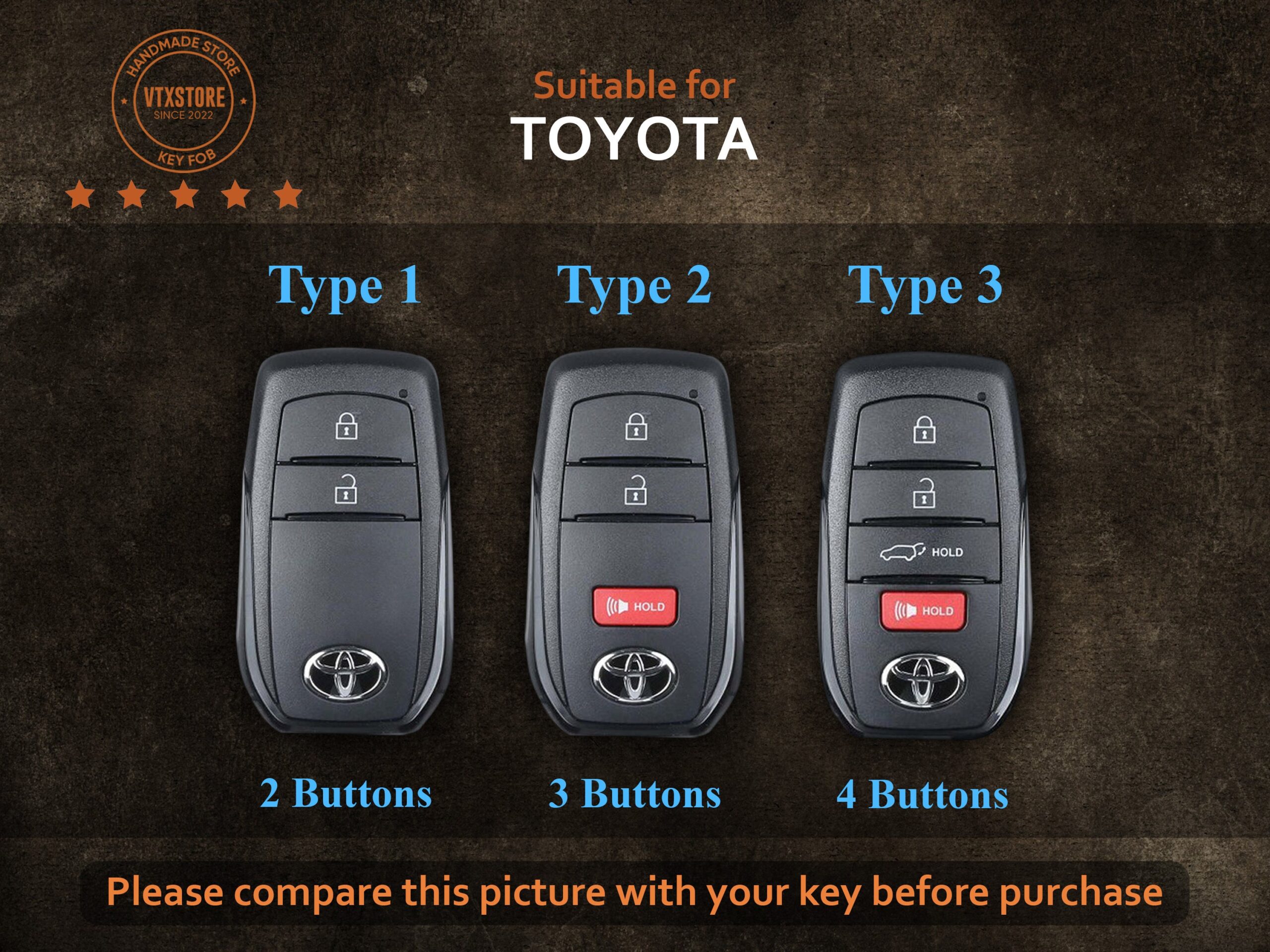 An application scenario or product detail of 2024 toyota prius alcantara key fob cover - Image 4