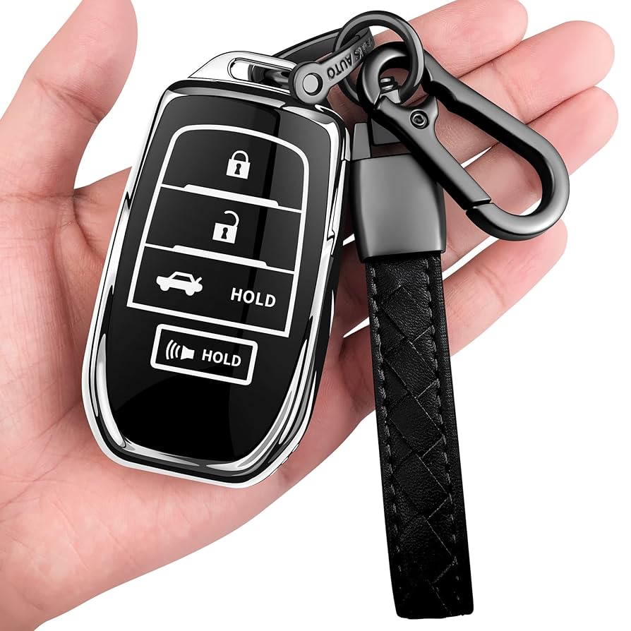 An application scenario or product detail of 2024 toyota prius alcantara key fob cover - Image 8