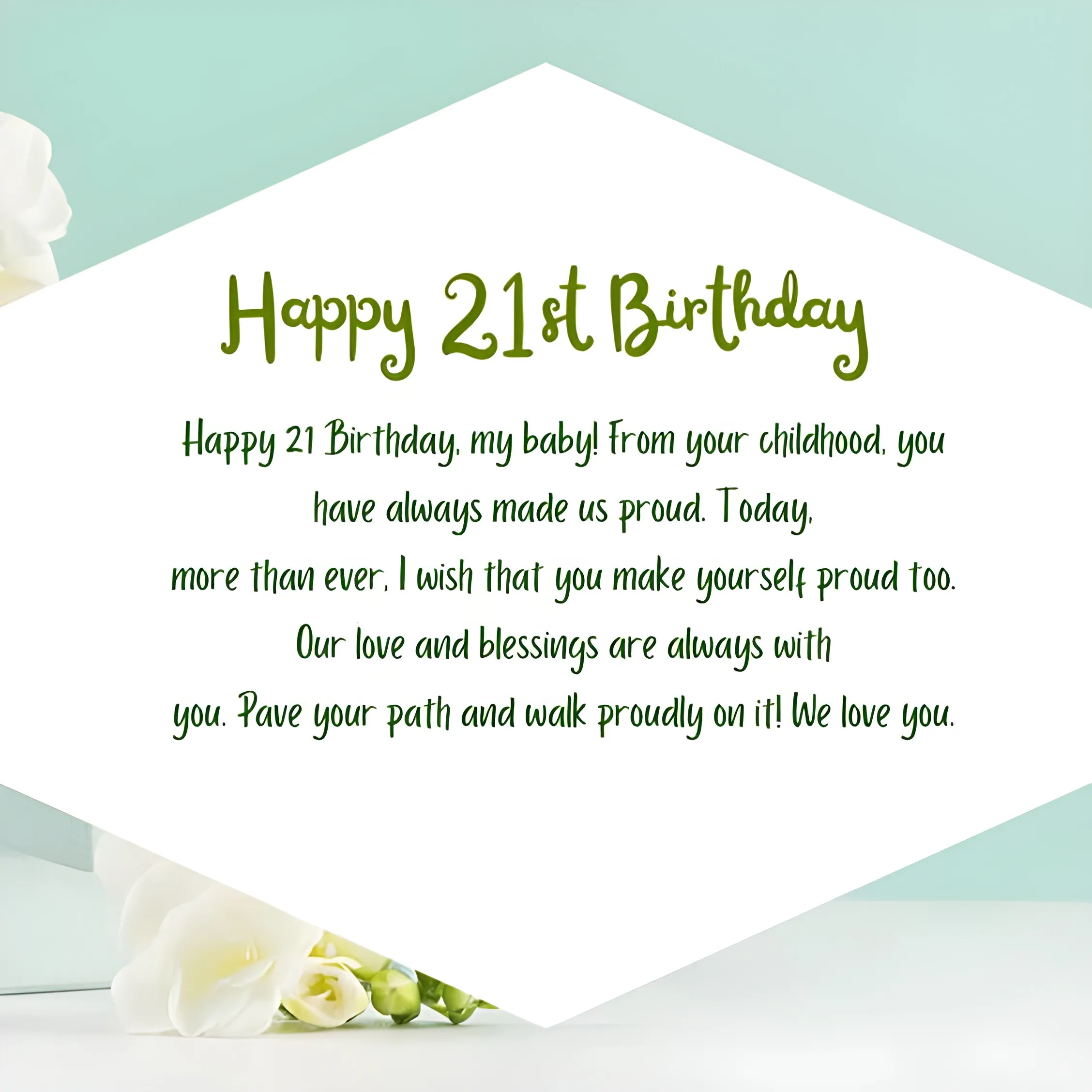 An application scenario or product detail of 21st birthday quotes - Image 9