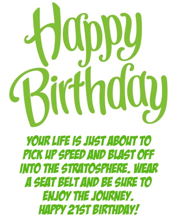 An application scenario or product detail of 21st birthday quotes - Image 11