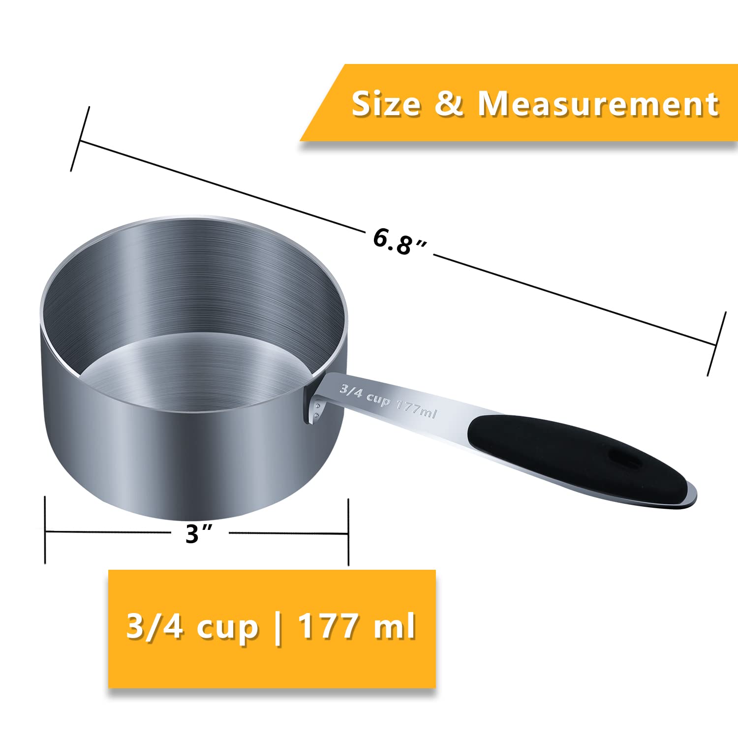 An application scenario or product detail of 3 4 cup measuring cup - Image 12