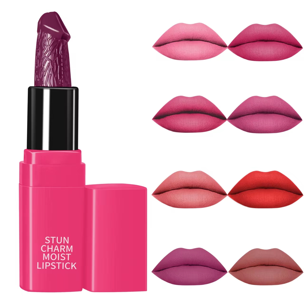 An application scenario or product detail of 3d horse dick box pink lipstick - Image 5