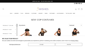 3Wishes - Sexy Cop Costumes