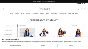 3Wishes - Sexy Cheerleader Costumes