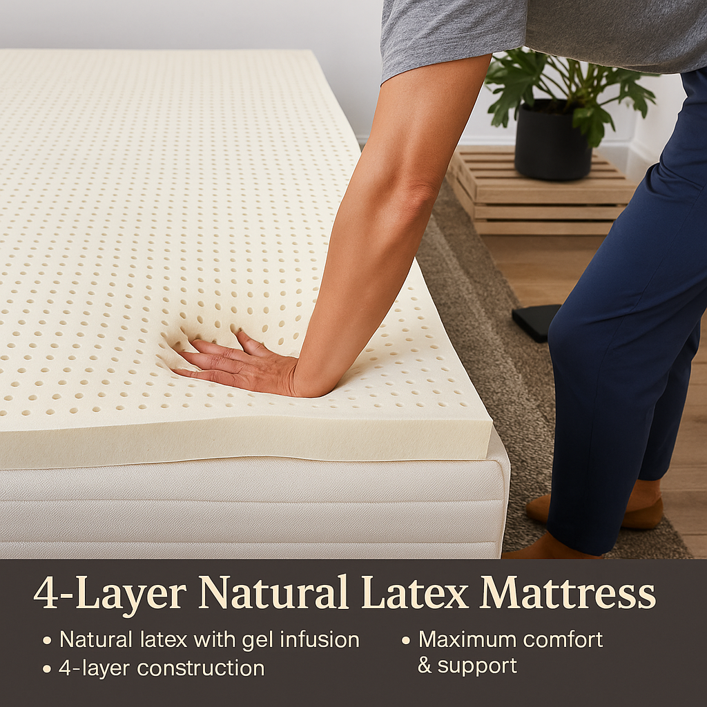 An application scenario or product detail of : 4-layer japanese style natural latex mattress - Image 2