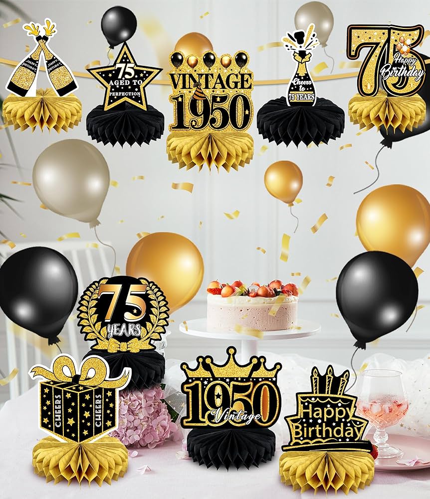 An application scenario or product detail of 75th birthday decorations - Image 3