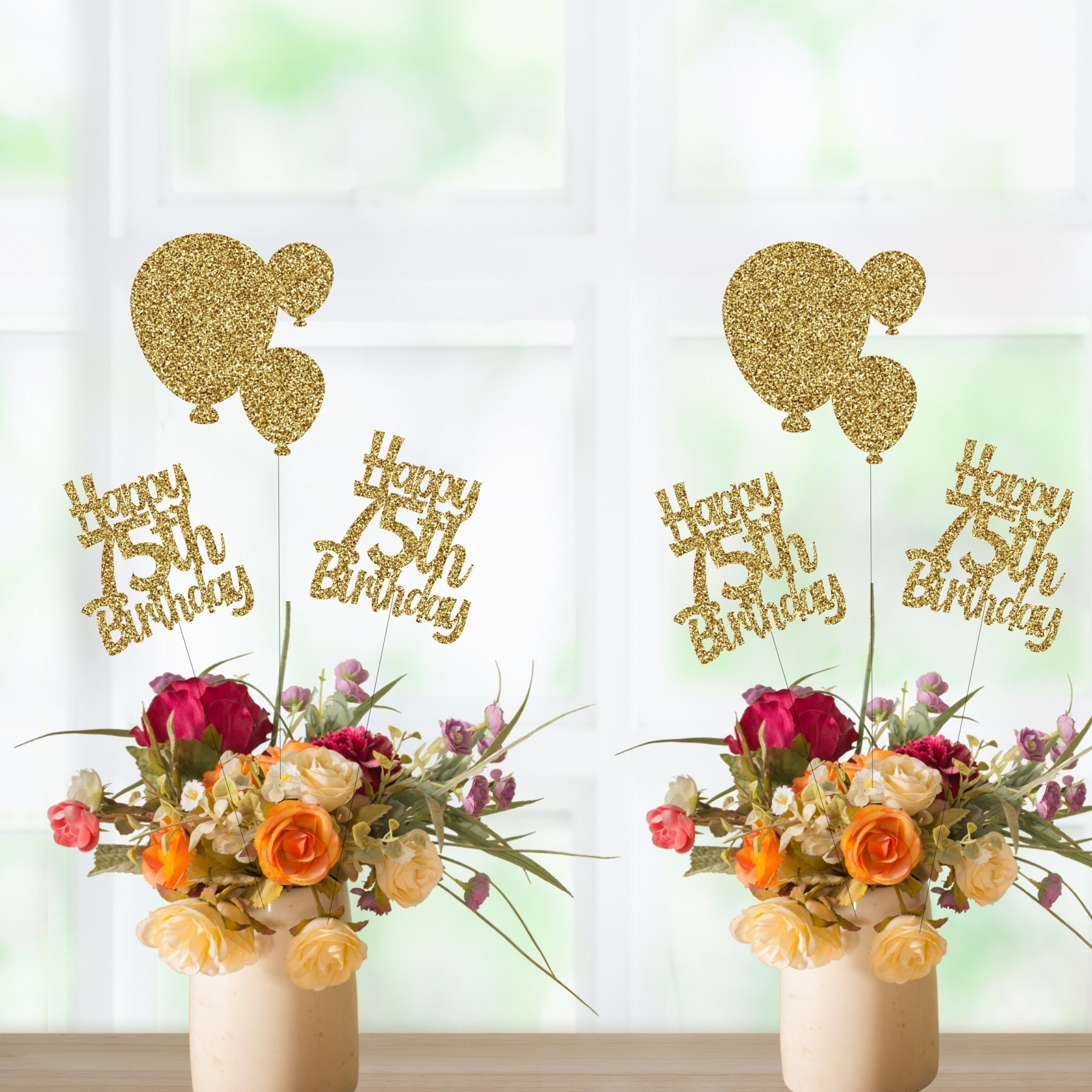 An application scenario or product detail of 75th birthday decorations - Image 9