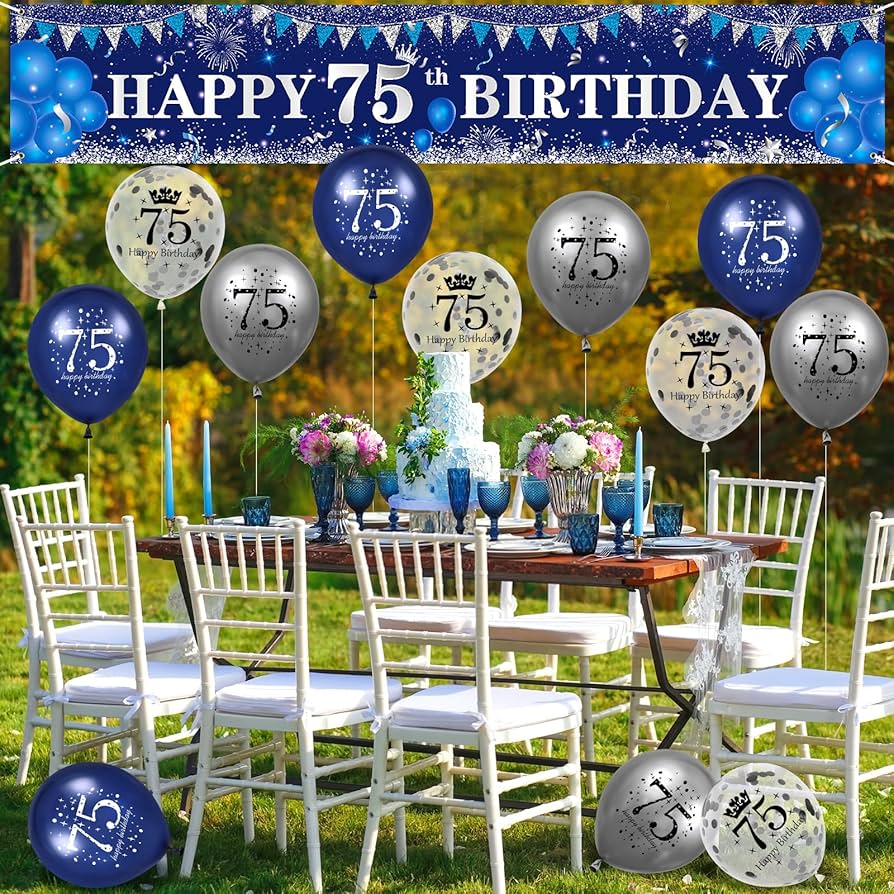 An application scenario or product detail of 75th birthday decorations - Image 13