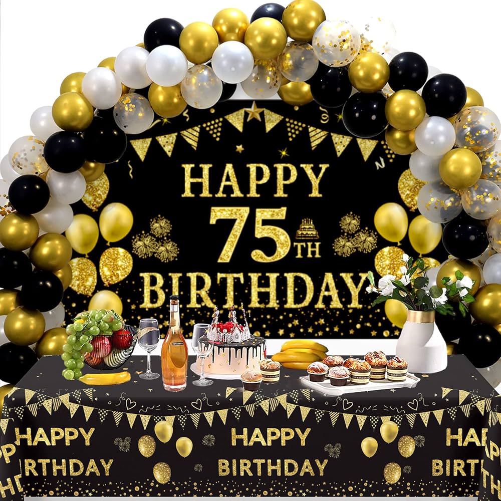 An application scenario or product detail of 75th birthday decorations - Image 15