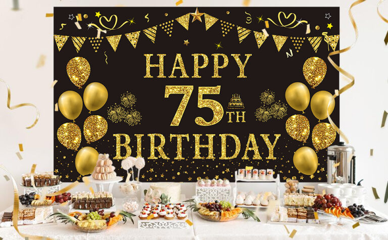 Featured image for the 75th birthday decorations guide