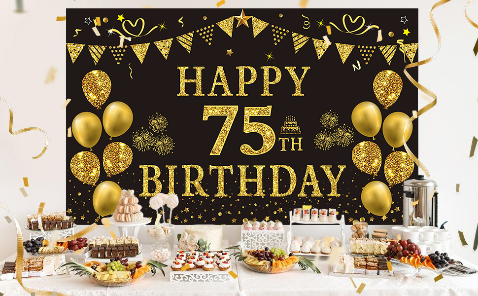 Featured image for the 75th birthday decorations guide