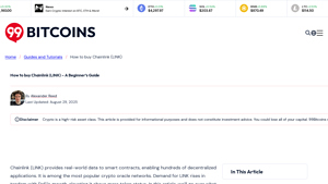Screenshot of How to Buy Chainlink (LINK) Instantly in 2025 - A 3-Step Guide