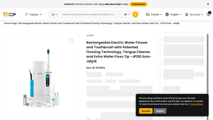 JP210 - Solo Rechargeable Electric Water Flosser & Toothbrush
