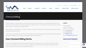 AAAIR Support - Chemical Milling Solutions