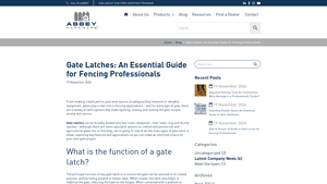 Abbey Hardware - Gate Latches