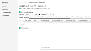 Accio - Carbon Rock Board for Bathroom