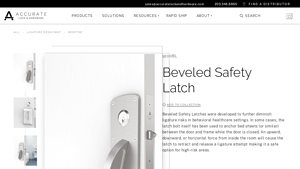Accurate Lock - 9100BL Beveled Safety Latch
