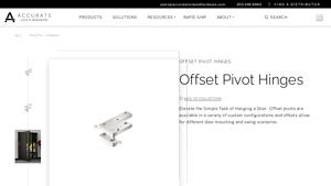 Accurate Lock and Hardware - Offset Pivot Hinges
