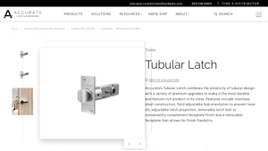 Accurate Lock and Hardware - T2200 Tubular Latch