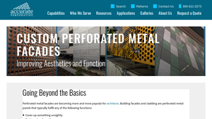 Accurate Perforating - Customizable Perforated Metal Facades