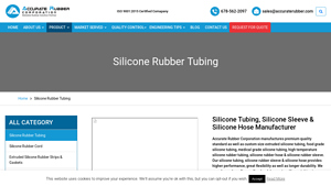Accurate Rubber - Silicone Rubber Tubing