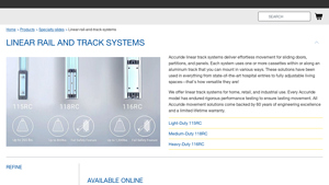 Accuride - Linear Rail and Track Systems