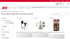 Ace Hardware - Door Latches