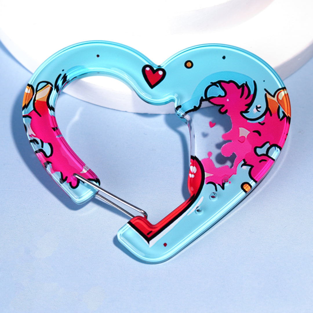 An application scenario or product detail of acrylic character carabiner - Image 2