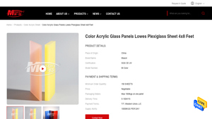 Mason - Color Acrylic Glass Panels