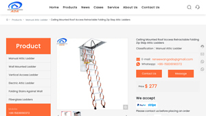 Henan Youpin - Ceiling Mounted Roof Access Retractable Folding Zip Step Attic Ladders