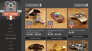 Addictive Fidget Toys - EDC Stainless Steel or Aluminum Turbine Fidget Spinner