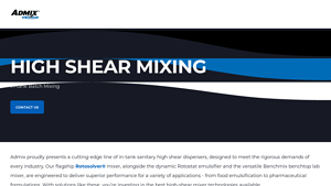 Admix - High Shear Dispersers