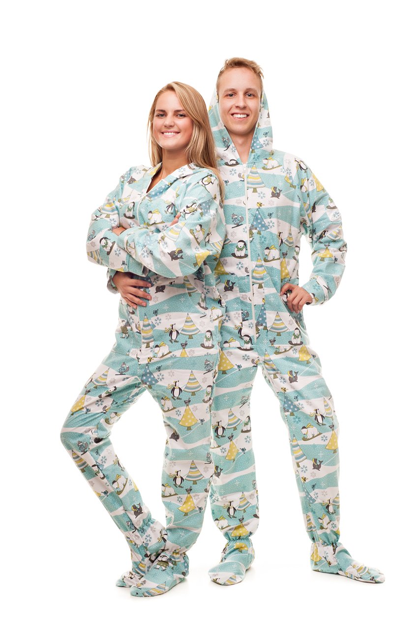 An application scenario or product detail of adult christmas onesie - Image 11