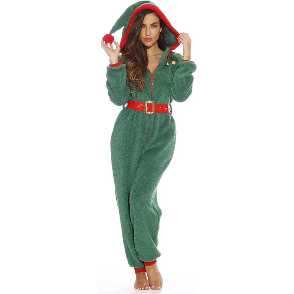 An application scenario or product detail of adult christmas onesie - Image 19