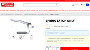 A Fence - SPRING LATCH ONLY