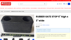 A Fence - Rubber Gate Stop