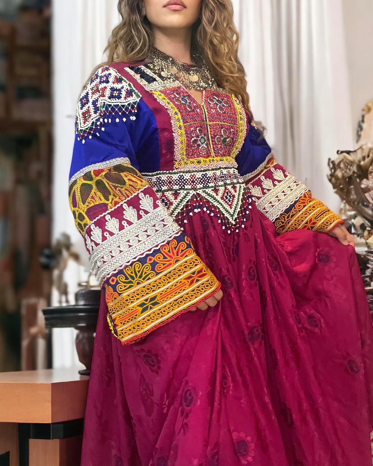 An application scenario or product detail of afghani dress - Image 16