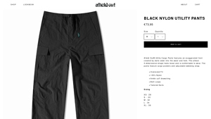 Afield - Black Nylon Utility Pants