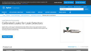 Agilent - Calibrated Helium Leaks