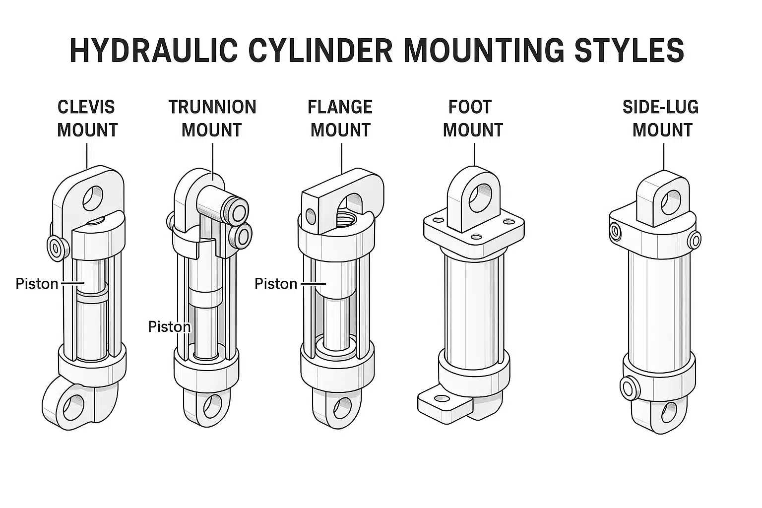 An application scenario or product detail of air cylinder mounting styles - Image 5