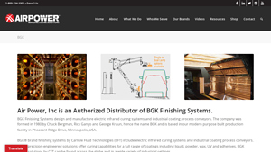 BGK Finishing Systems - Electric Infrared Curing Solutions