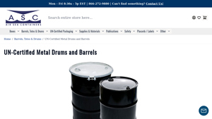 Air Sea Containers - Steel Drums