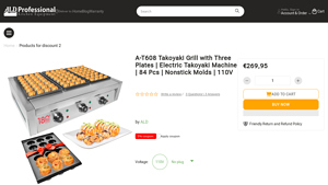 ALDKitchen - Electric Takoyaki Grill