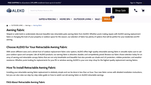 ALEKO - Retractable Awning Fabrics