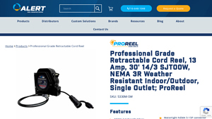 Alert Reels - Professional Grade Retractable Cord Reel